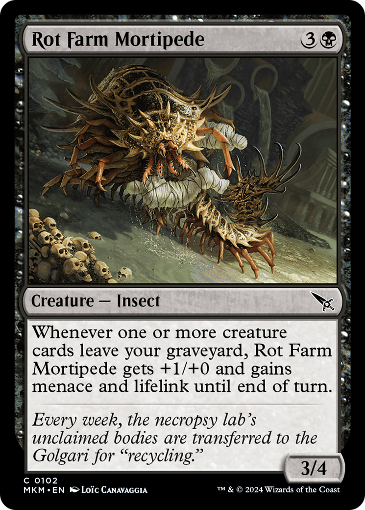 Rot Farm Mortipede [Murders at Karlov Manor] | Golgari Games