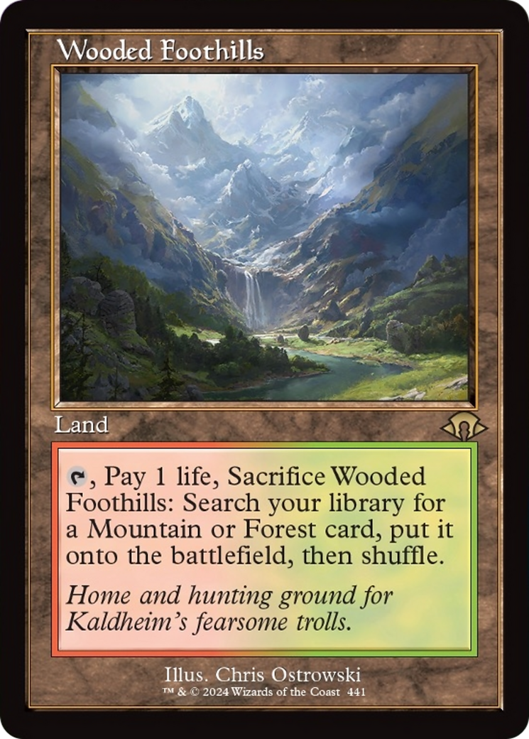 Wooded Foothills (Retro) [Modern Horizons 3] | Golgari Games