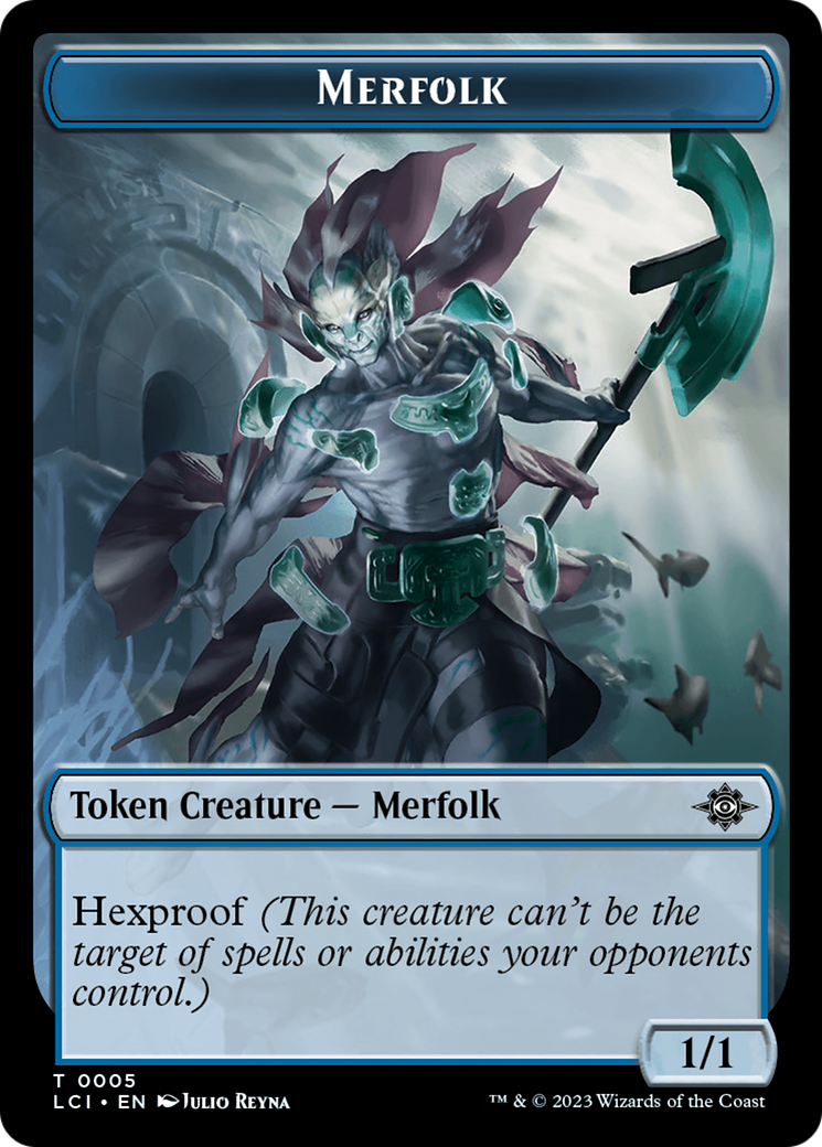 Copy // Merfolk (0005) Double-Sided Token [The Lost Caverns of Ixalan Commander Tokens] | Local Legends