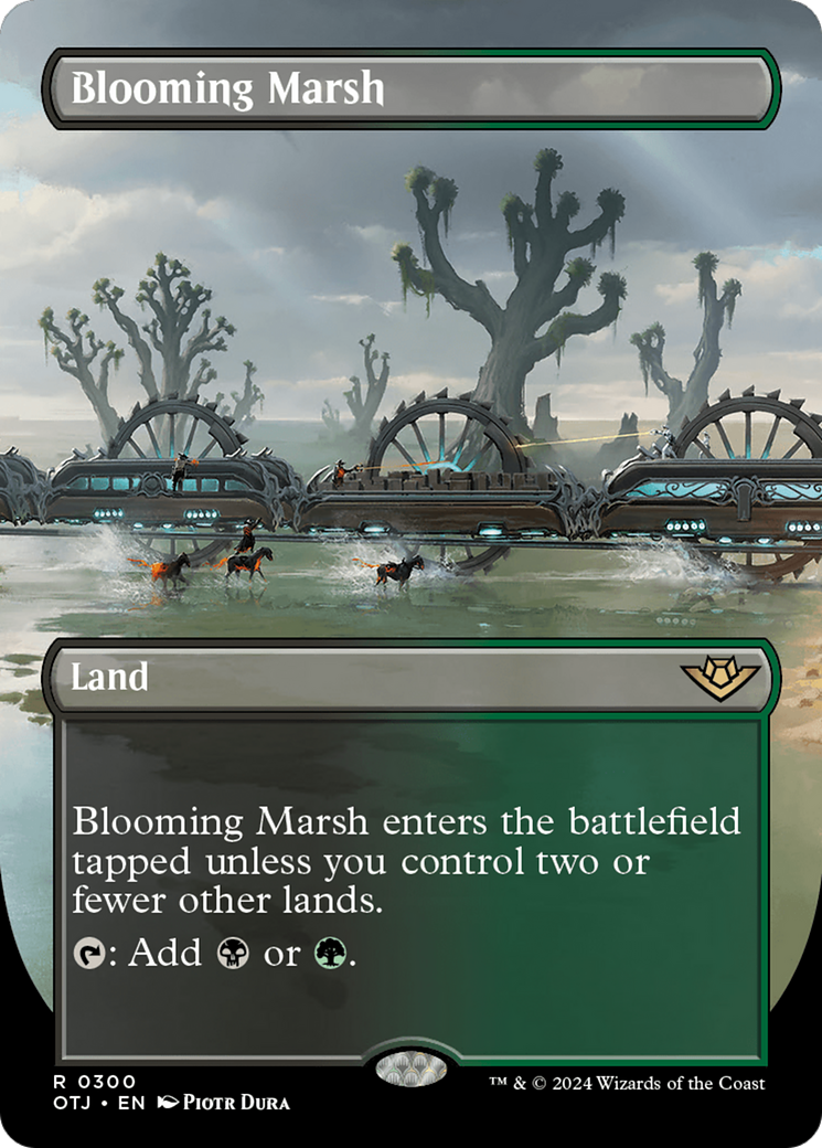 Blooming Marsh (Borderless) [Outlaws of Thunder Junction] | Golgari Games