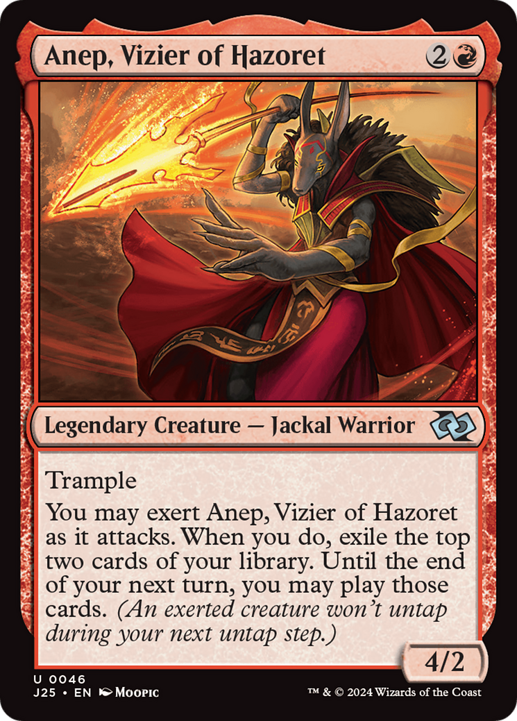 Anep, Vizier of Hazoret (Anime) [Foundations Jumpstart] | Golgari Games