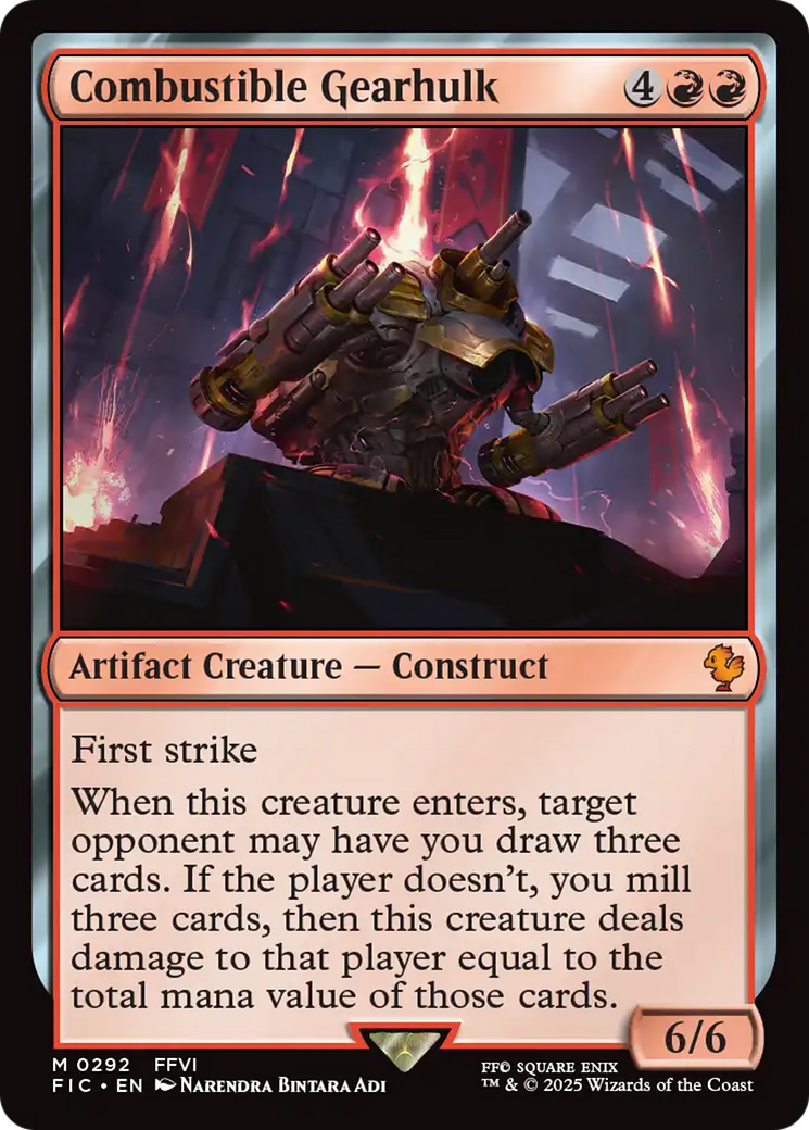 Combustible Gearhulk [FINAL FANTASY Commander] | Local Legends