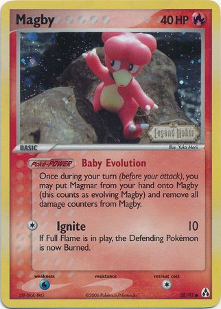 Magby (58/92) (Stamped) [EX: Legend Maker] | Local Legends