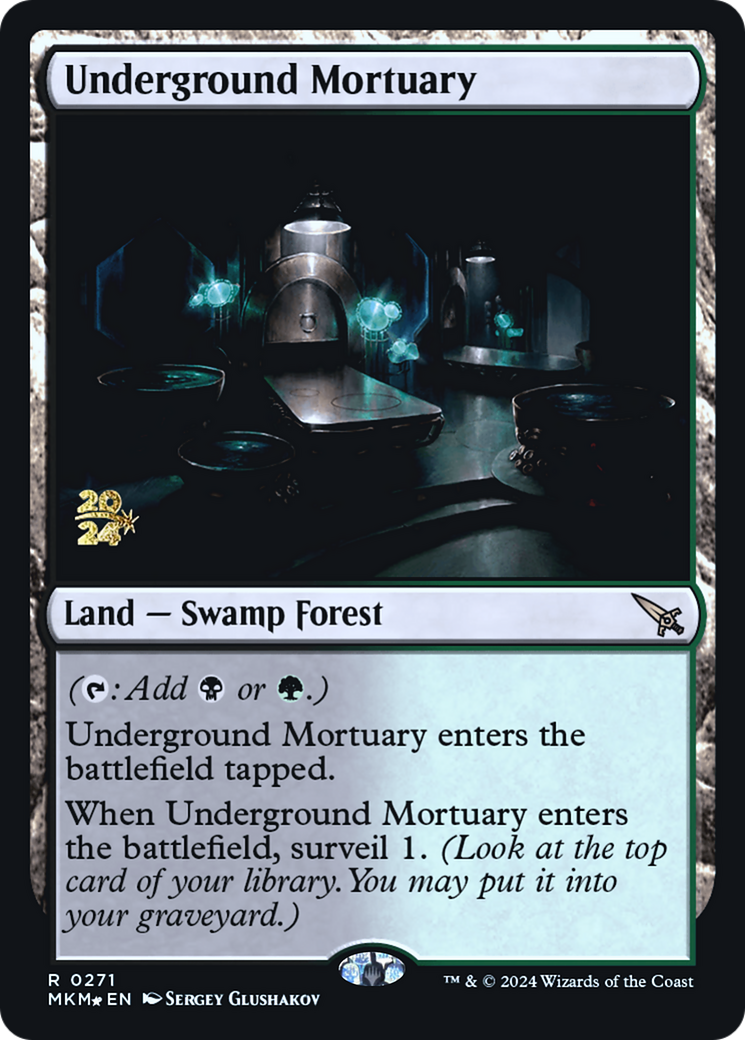 Underground Mortuary [Murders at Karlov Manor Prerelease Promos] | Golgari Games