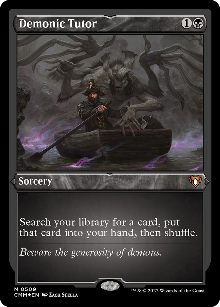Demonic Tutor (Foil Etched) [Commander Masters] | Local Legends