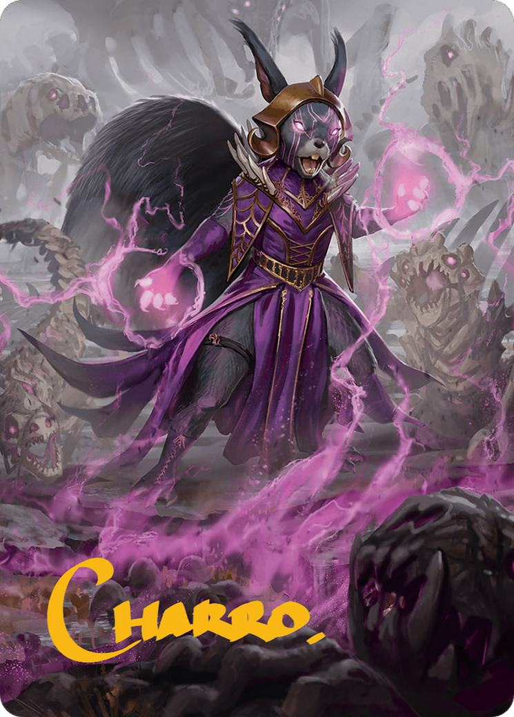 Liliana of the Dark Realms Art Card (Gold-Stamped Signature) [Bloomburrow Art Series] | Golgari Games