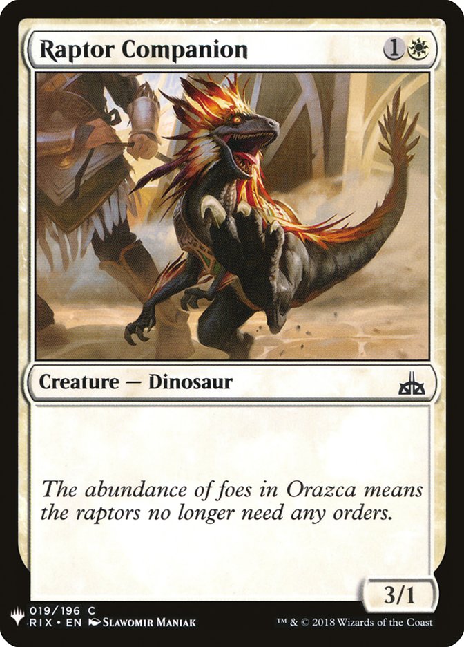 Raptor Companion [Mystery Booster] | Local Legends
