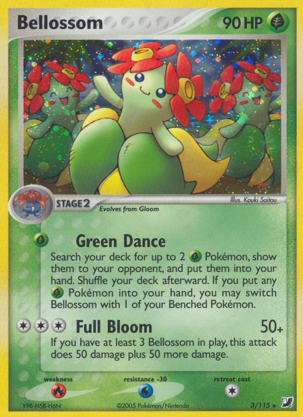 Bellossom (3/115) [EX: Unseen Forces] | Golgari Games