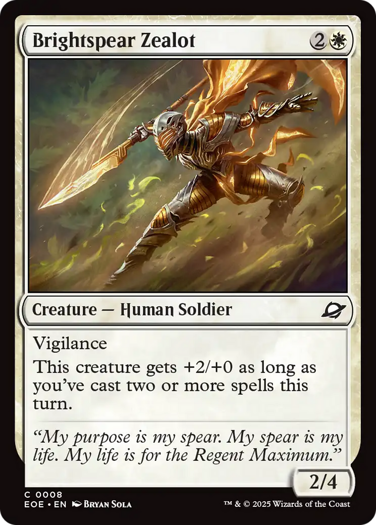 Brightspear Zealot [Edge of Eternities] | Local Legends