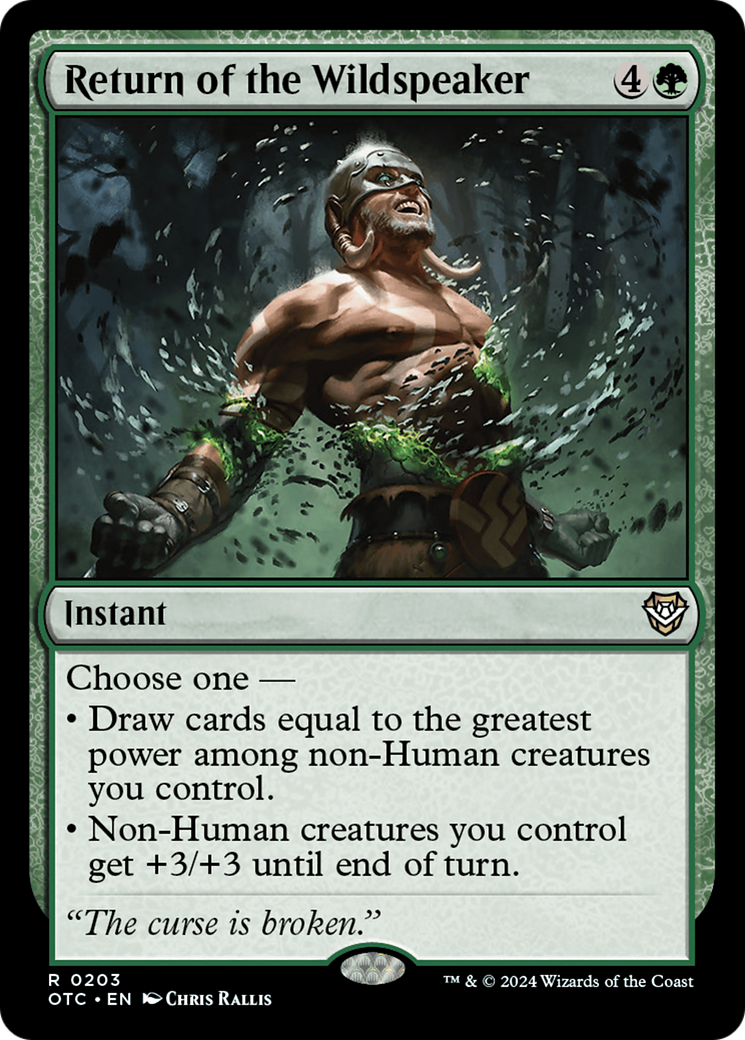 Return of the Wildspeaker [Outlaws of Thunder Junction Commander] | Local Legends