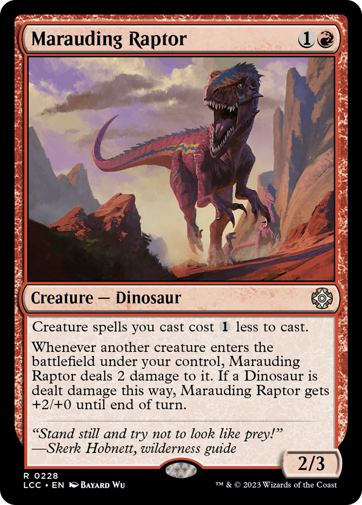 Marauding Raptor [The Lost Caverns of Ixalan Commander] | Local Legends