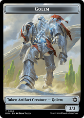 Golem // Plot Double-Sided Token [Outlaws of Thunder Junction: The Big Score Tokens] | Golgari Games