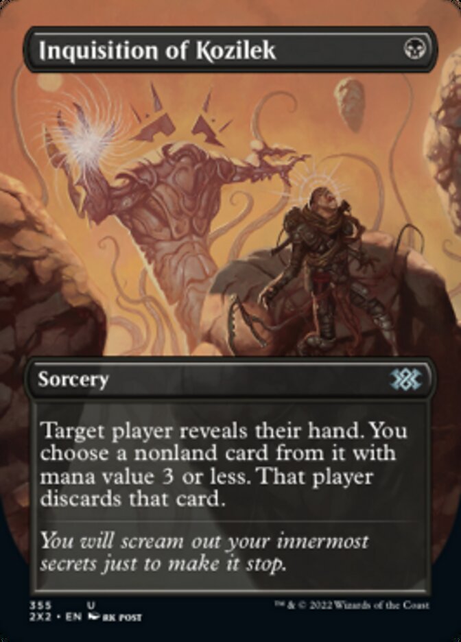 Inquisition of Kozilek (Borderless Alternate Art) [Double Masters 2022] | Local Legends