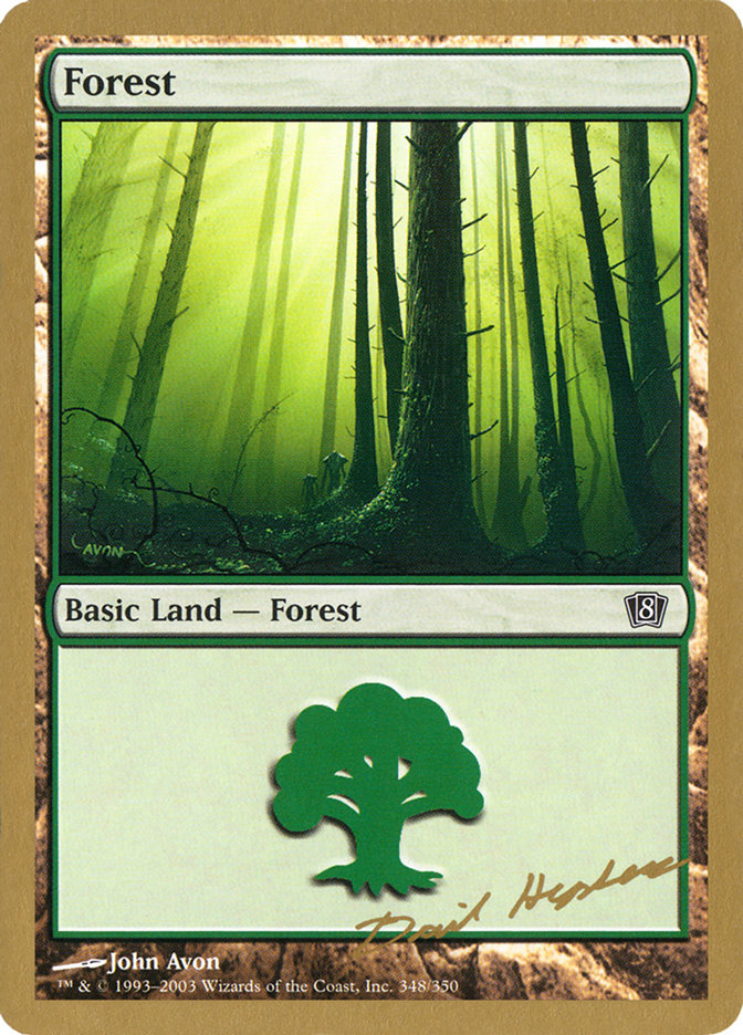 Forest (dh348) (Dave Humpherys) [World Championship Decks 2003] | Golgari Games