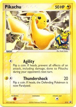 Pikachu (012) (10th Anniversary Promo) [Miscellaneous Cards] | Golgari Games