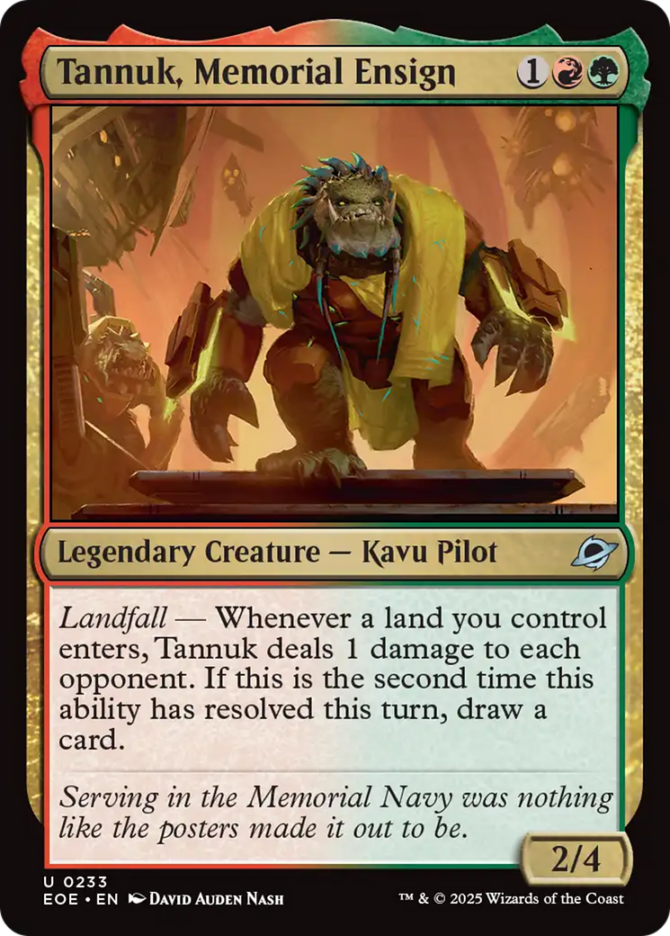 Tannuk, Memorial Ensign [Edge of Eternities] | Local Legends