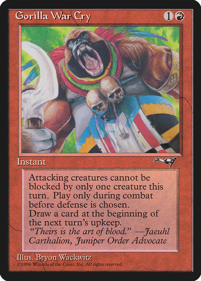 Gorilla War Cry (Sickle Blade) [Alliances] | Local Legends
