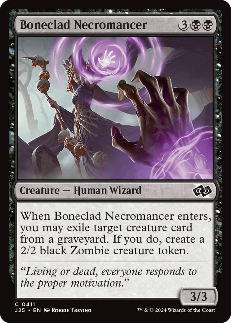 Boneclad Necromancer [Foundations Jumpstart] | Local Legends