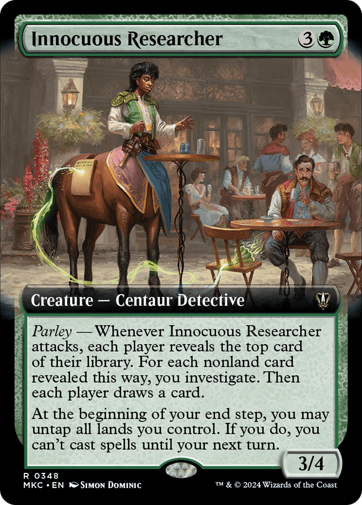 Innocuous Researcher (Extended Art) [Murders at Karlov Manor Commander] | Local Legends