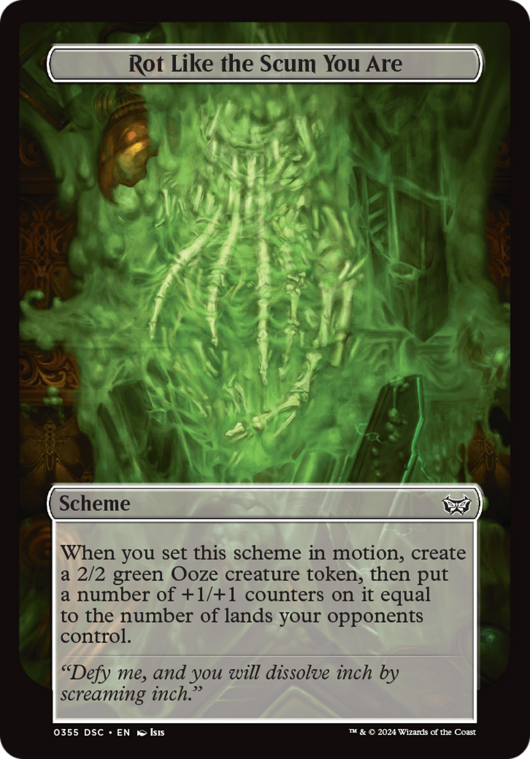 Rot Like the Scum You Are (Full Art) [Duskmourn: Archenemy] | Local Legends