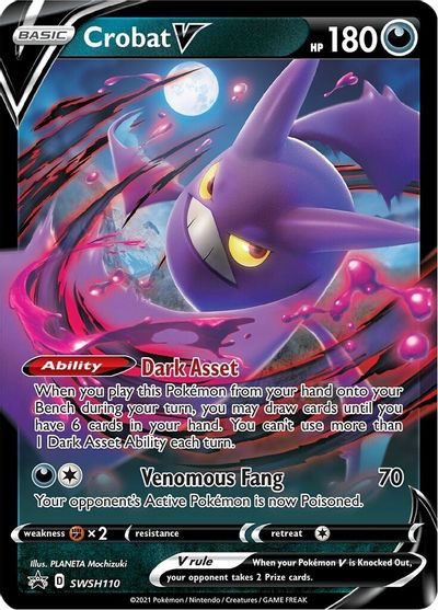 Crobat V (SWSH110) [Sword & Shield: Black Star Promos] | Local Legends