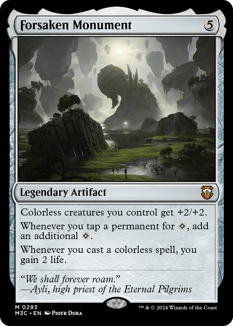 Forsaken Monument (Ripple Foil) [Modern Horizons 3 Commander] | Local Legends