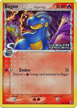 Bagon (58/113) (Delta Species) (Stamped) [EX: Delta Species] | Local Legends