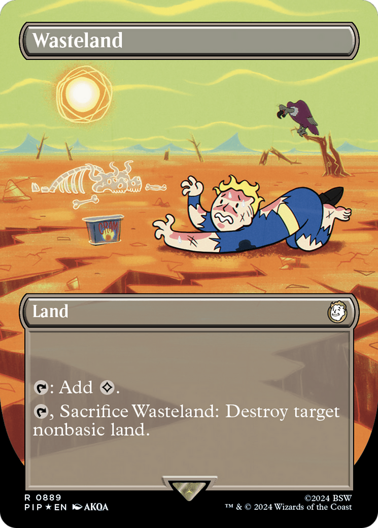 Wasteland (Borderless) (Surge Foil) [Fallout] | Local Legends