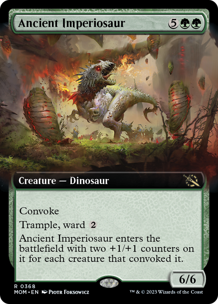 Ancient Imperiosaur (Extended Art) [March of the Machine] | Golgari Games