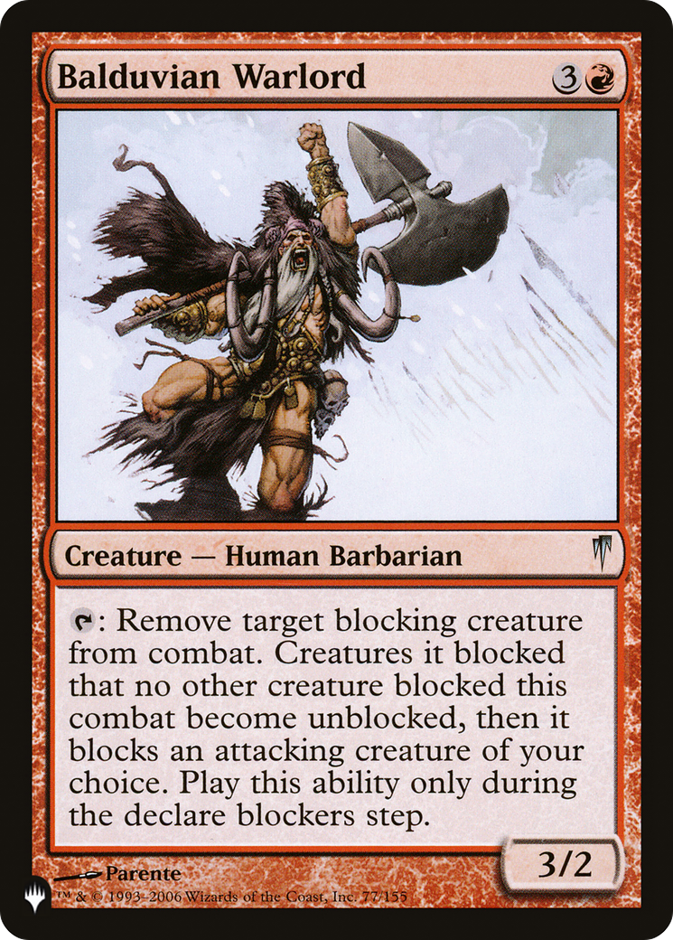 Balduvian Warlord [The List] | Local Legends
