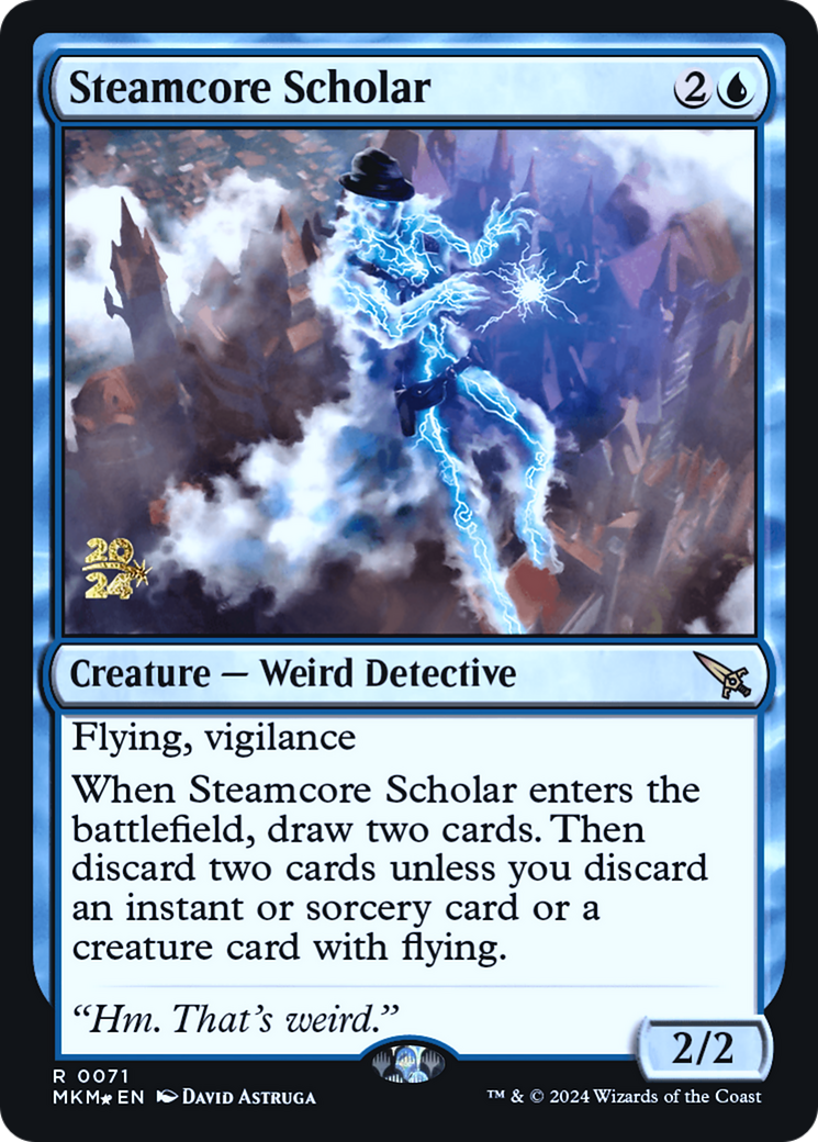 Steamcore Scholar [Murders at Karlov Manor Prerelease Promos] | Golgari Games