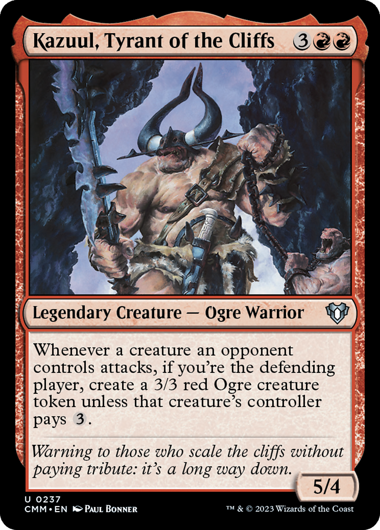 Kazuul, Tyrant of the Cliffs [Commander Masters] | Golgari Games