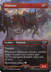 Oliphaunt (Borderless Alternate Art) [The Lord of the Rings: Tales of Middle-Earth] | Golgari Games