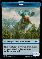 Treasure // Beau Double-Sided Token [Outlaws of Thunder Junction Tokens] | Local Legends