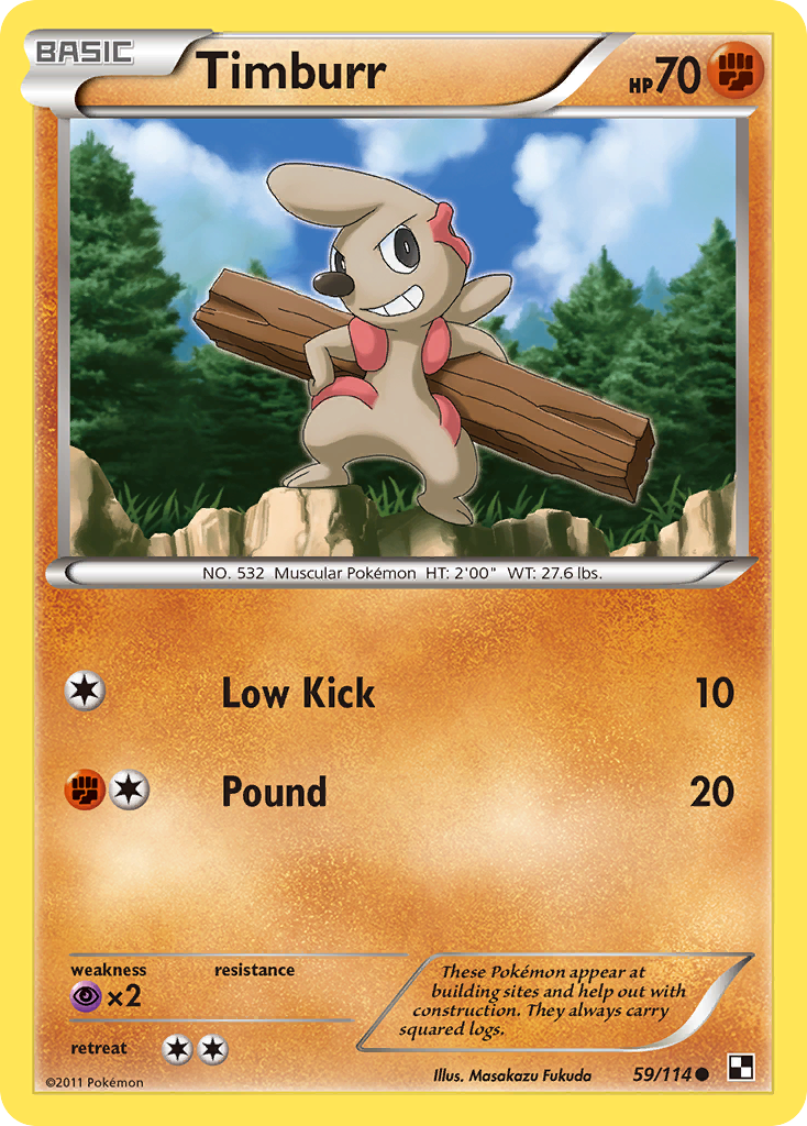 Timburr (59/114) [Black & White: Base Set] | Local Legends
