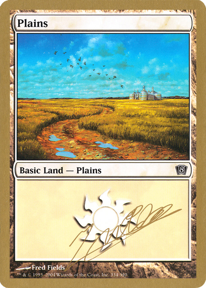 Plains (jn334) (Julien Nuijten) [World Championship Decks 2004] | Golgari Games