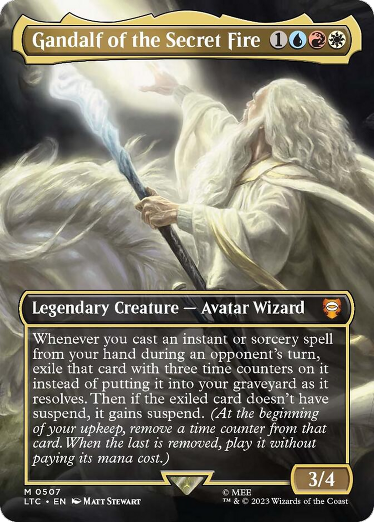 Gandalf of the Secret Fire (Borderless) [The Lord of the Rings: Tales of Middle-Earth Commander] | Local Legends