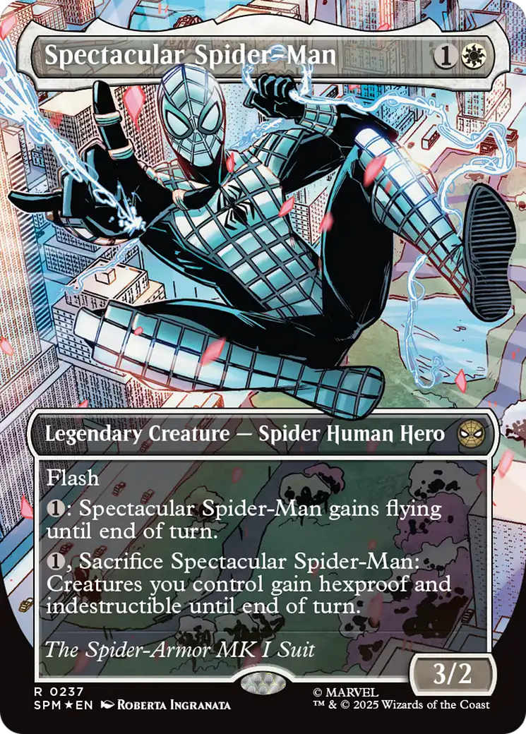 Spectacular Spider-Man (0237) (Borderless) (Textured Foil) [Marvel's Spider-Man] | Local Legends