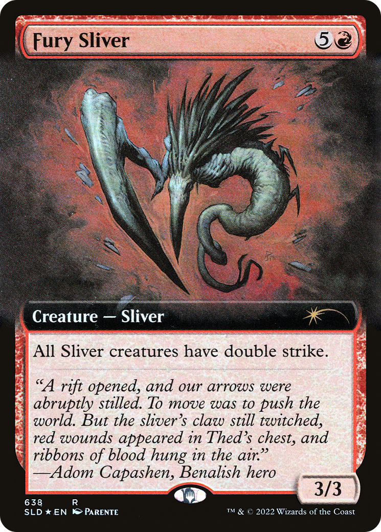 Fury Sliver (Extended Art) [Secret Lair Drop Promos] | Local Legends