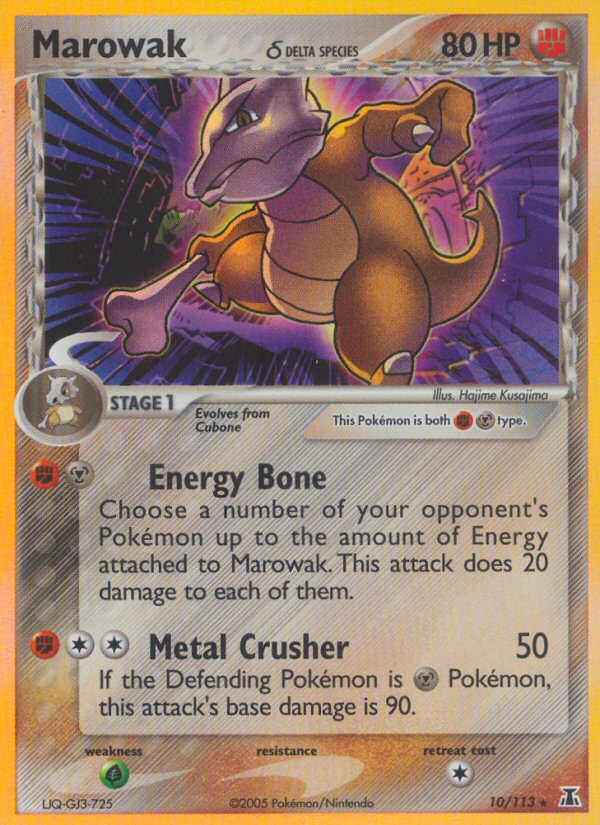 Marowak (10/113) (Delta Species) [EX: Delta Species] | Local Legends