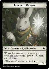 Wall // Intrepid Rabbit Double-Sided Token [Bloomburrow Tokens] | Golgari Games