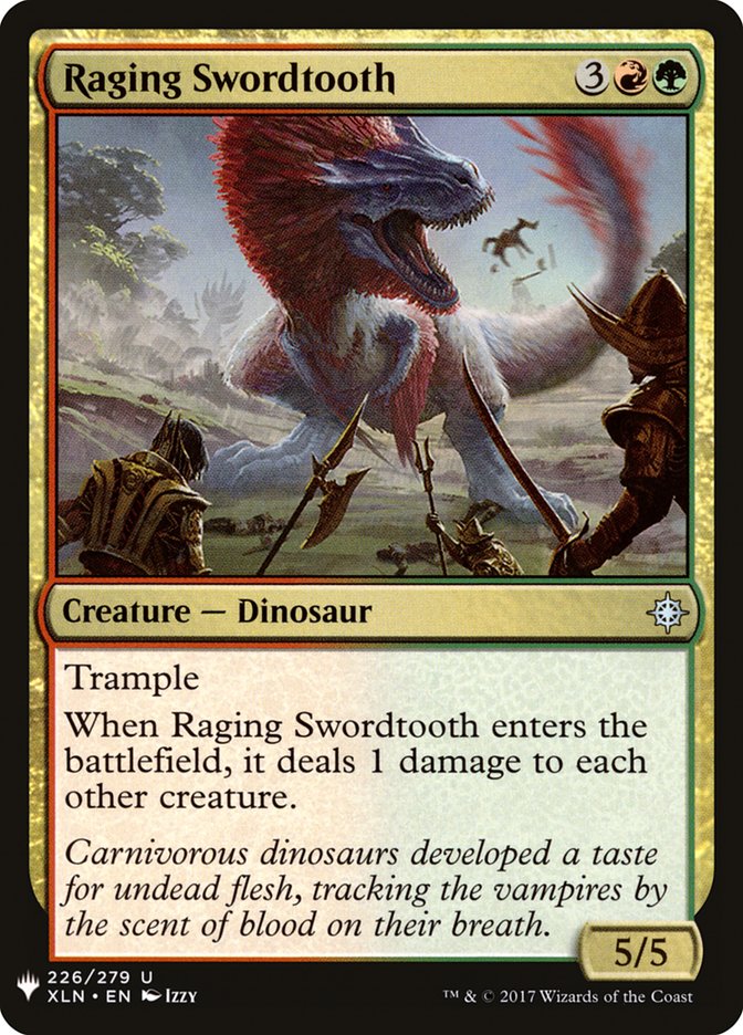 Raging Swordtooth [Mystery Booster] | Local Legends
