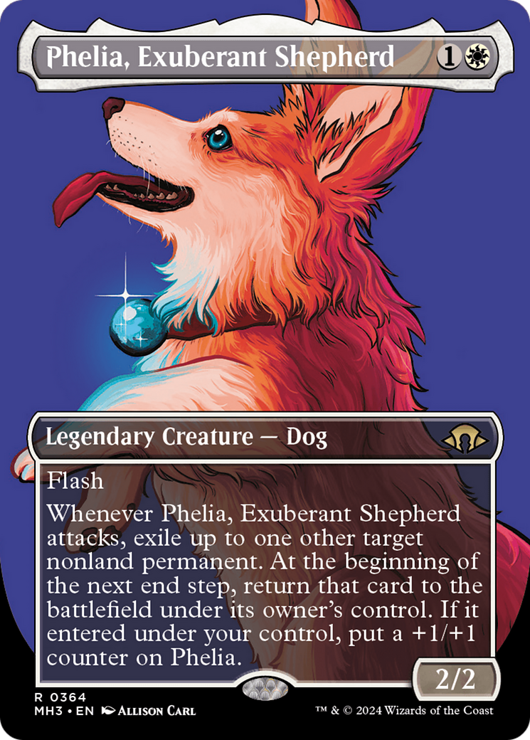 Phelia, Exuberant Shepherd (Borderless) [Modern Horizons 3] | Local Legends