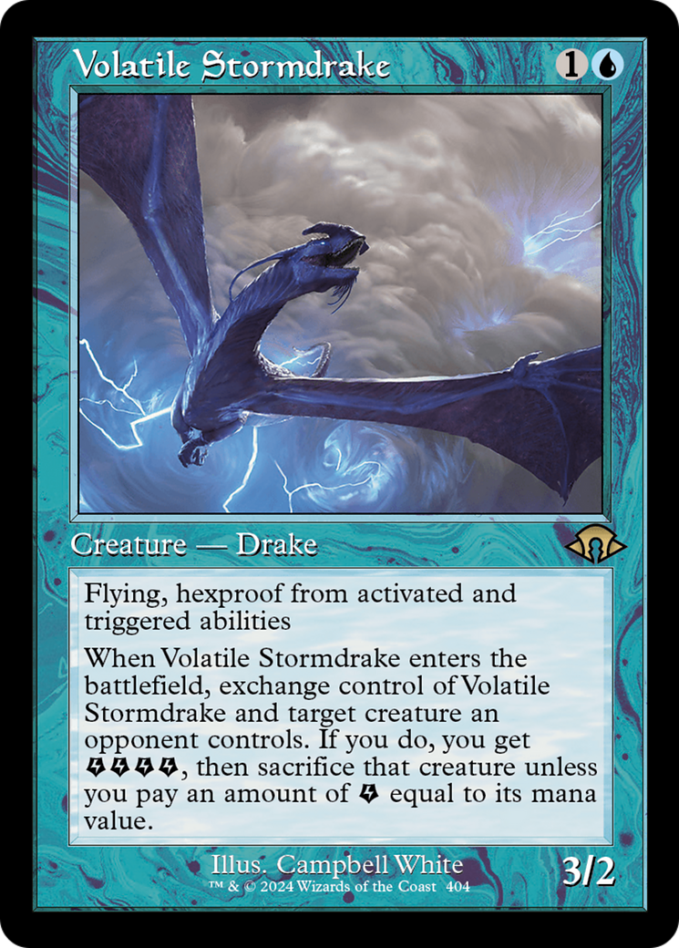 Volatile Stormdrake (Retro) [Modern Horizons 3] | Golgari Games