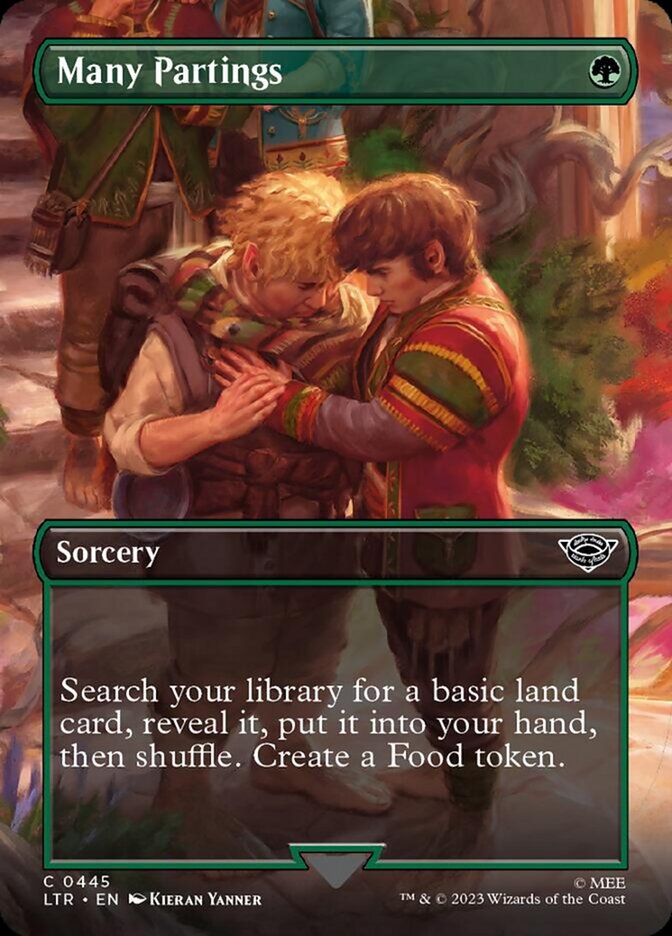 Many Partings (Borderless Alternate Art) [The Lord of the Rings: Tales of Middle-Earth] | Local Legends