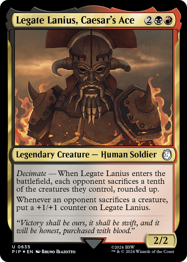 Legate Lanius, Caesar's Ace (Surge Foil) [Fallout] | Local Legends