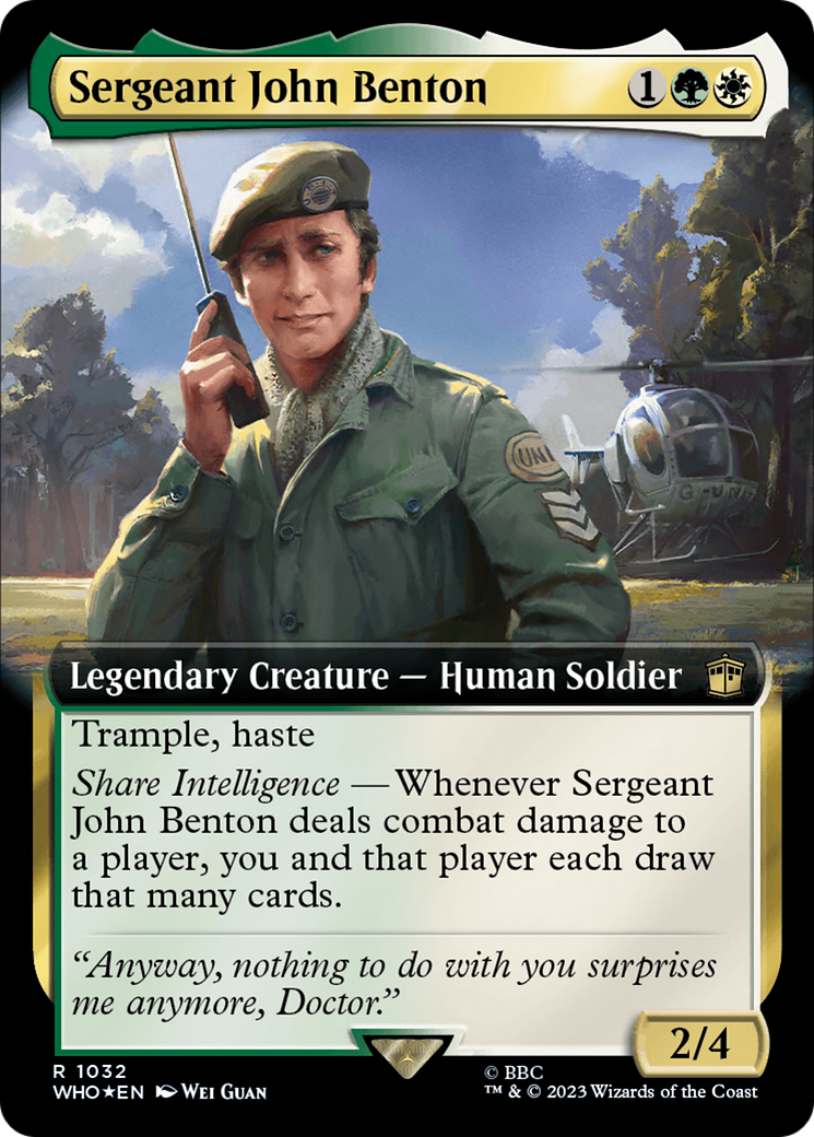 Sergeant John Benton (Extended Art) (Surge Foil) [Doctor Who] | Local Legends