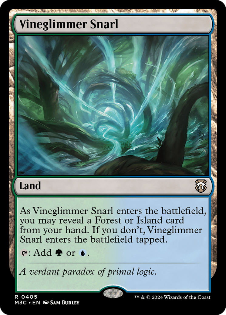 Vineglimmer Snarl (Ripple Foil) [Modern Horizons 3 Commander] | Golgari Games