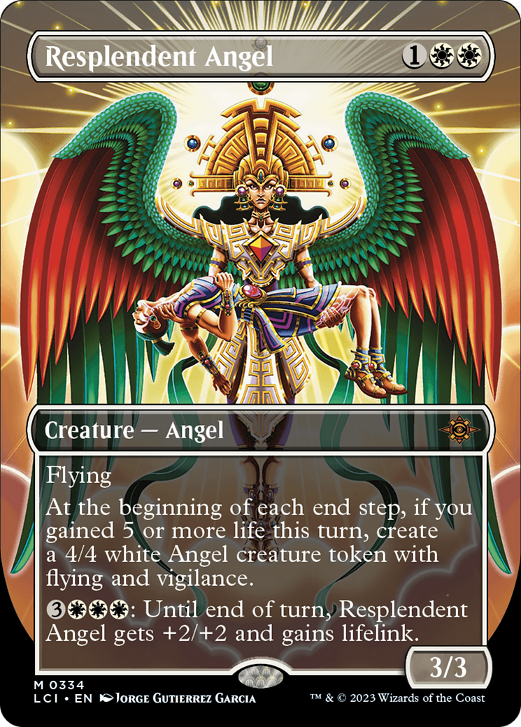 Resplendent Angel (Borderless) [The Lost Caverns of Ixalan] | Golgari Games