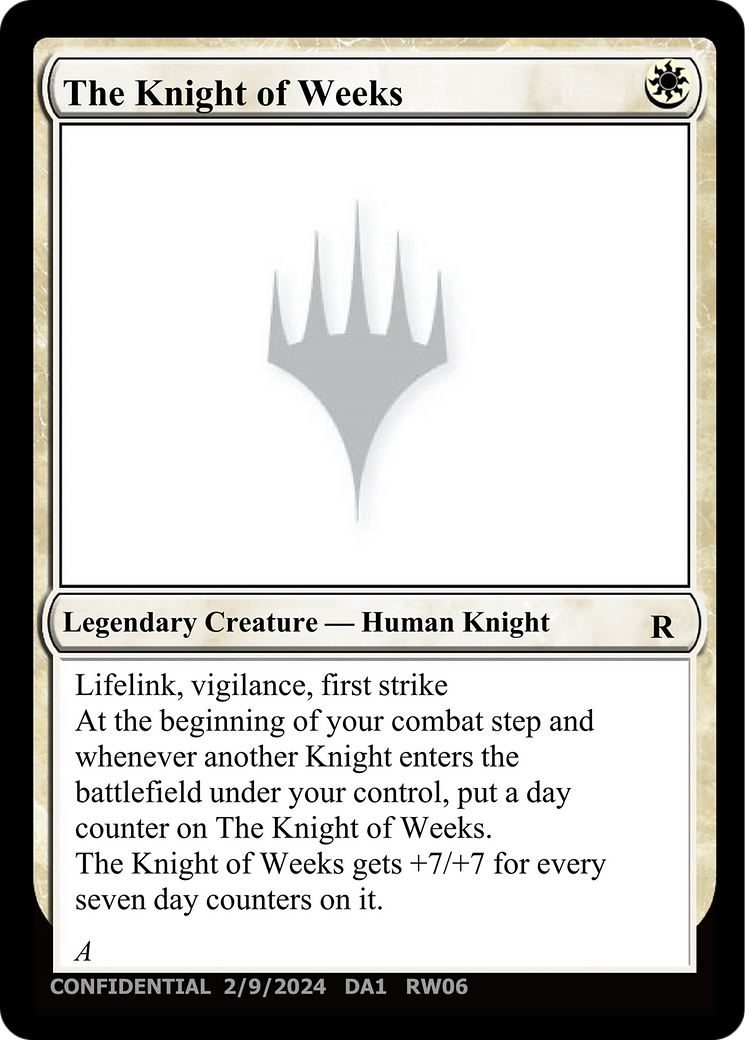 The Knight of Weeks [Unknown Event] | Local Legends